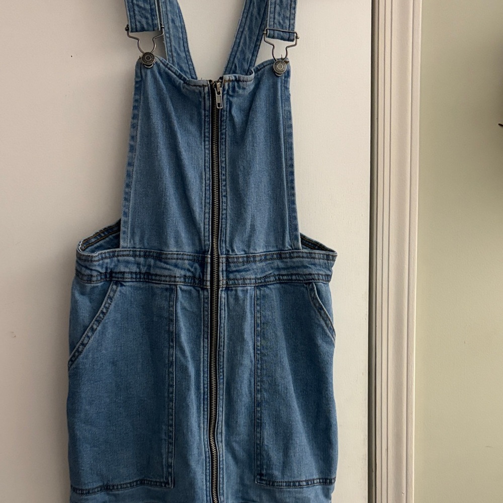Blue Denim Overall Dress